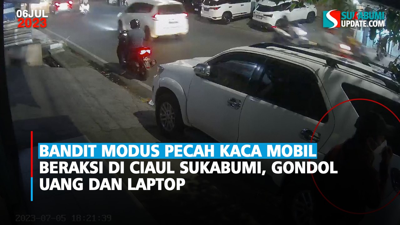 Bandit Modus Pecah Kaca Mobil Beraksi di Ciaul Sukabumi, Gondol Uang dan Laptop
