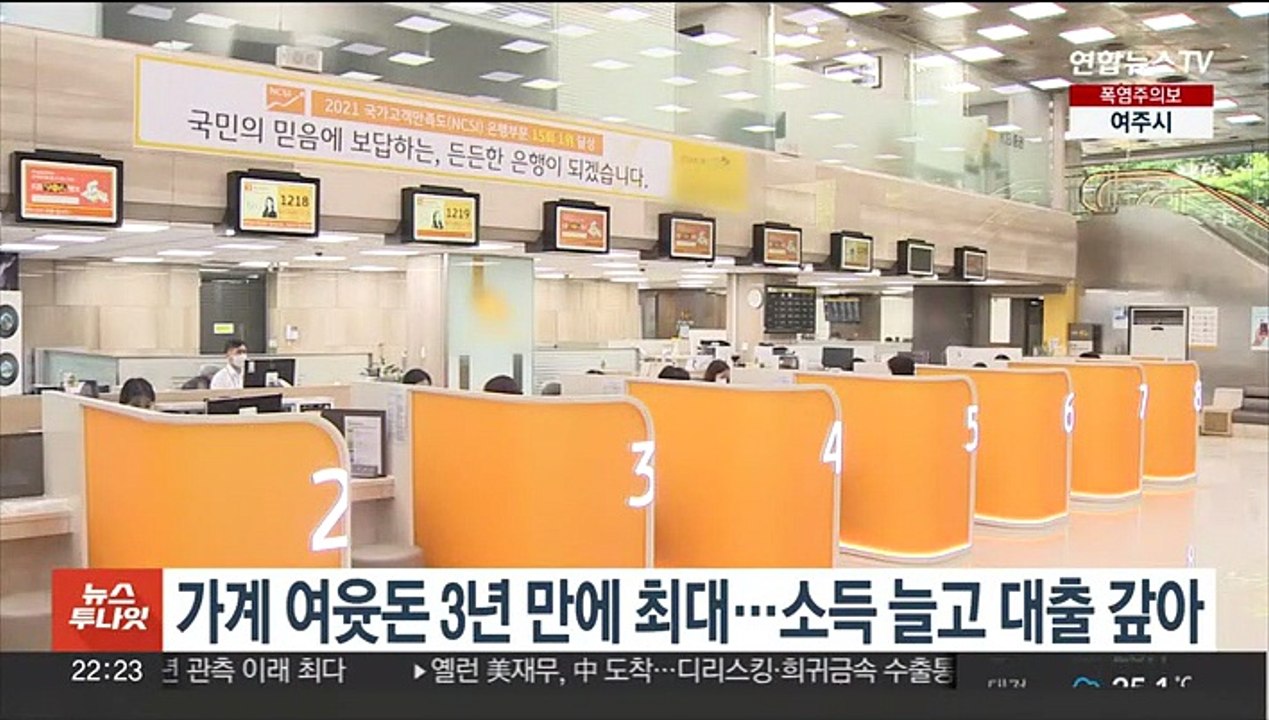 가계 여윳돈 3년 만에 최대…소득 늘고 대출 갚아