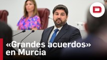 López Miras ofrece a Vox llegar a «grandes acuerdos» en Murcia e insta a no caer en el «fetichismo del sillón»