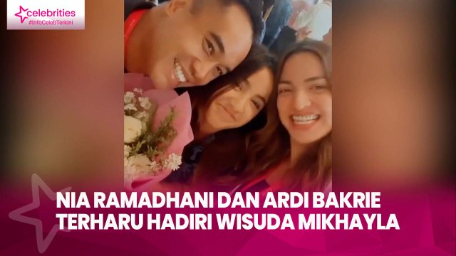 Nia Ramadhani dan Ardi Bakrie Terharu Hadiri Wisuda Mikhayla