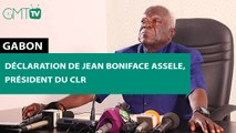 [#Déclaration]  Déclaration de Jean Boniface Assele, Président du CLR