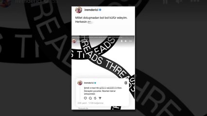 Threads uygulamasına üye olan İrem Derici, ilk paylaşımında Elon Musk'a küfretti