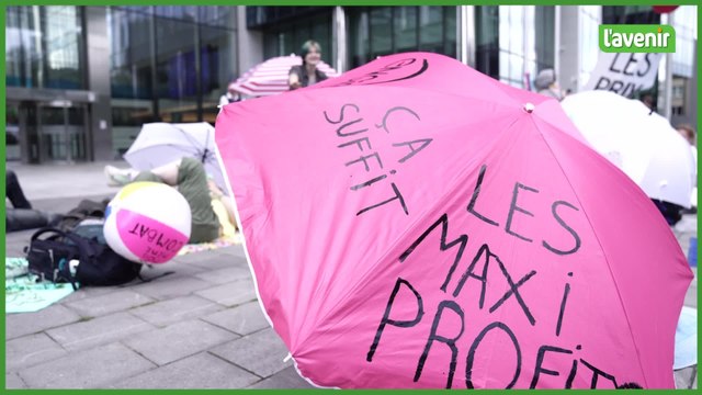 120 activistes et syndicalistes bloquent le siège d’Engie lors d’une action Engie-les-bains