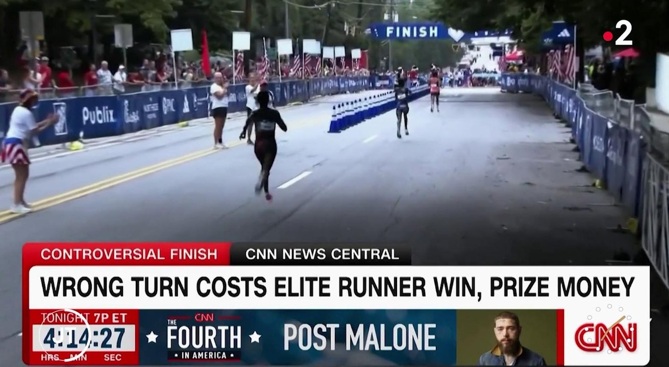 Zapping du 06/07 : La grosse bourde d'une marathonienne à quelques mètres de l'arrivée