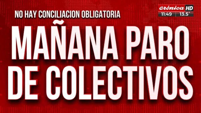 Mañana habrá paro de colectivos en el AMBA