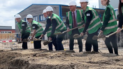Work has started on a new green energy learning hub in Blyth