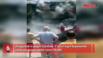 Zonguldak'ta eşya deposunda yangın