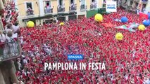 San Firmino 2023: cori e balli in piazza a Pamplona in attesa della corsa dei tori