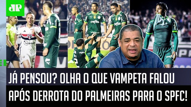 OLHA ISSO, gente! JÁ PENSOU? O Palmeiras agora pode... Vampeta SURPREENDE após 1 a 0 do São Paulo!