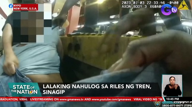 Lalaking nahulog sa riles ng tren, sinagip | SONA