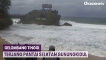 Detik-Detik Kapal Nelayan Karam Dihantam Gelombang Tinggi Pantai Selatan Gunungkidul