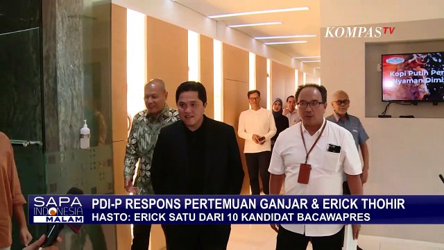 Soal Pertemuan Empat Mata Ganjar dan Erick Thohir, PDIP: Erick Satu Dari 10 Kandidat Bacawapres