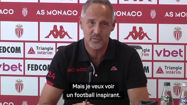 Monaco - Hütter : "Je veux voir un football inspirant, agressif"