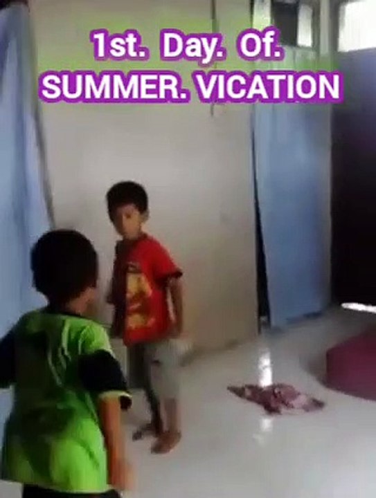 Child funny fight