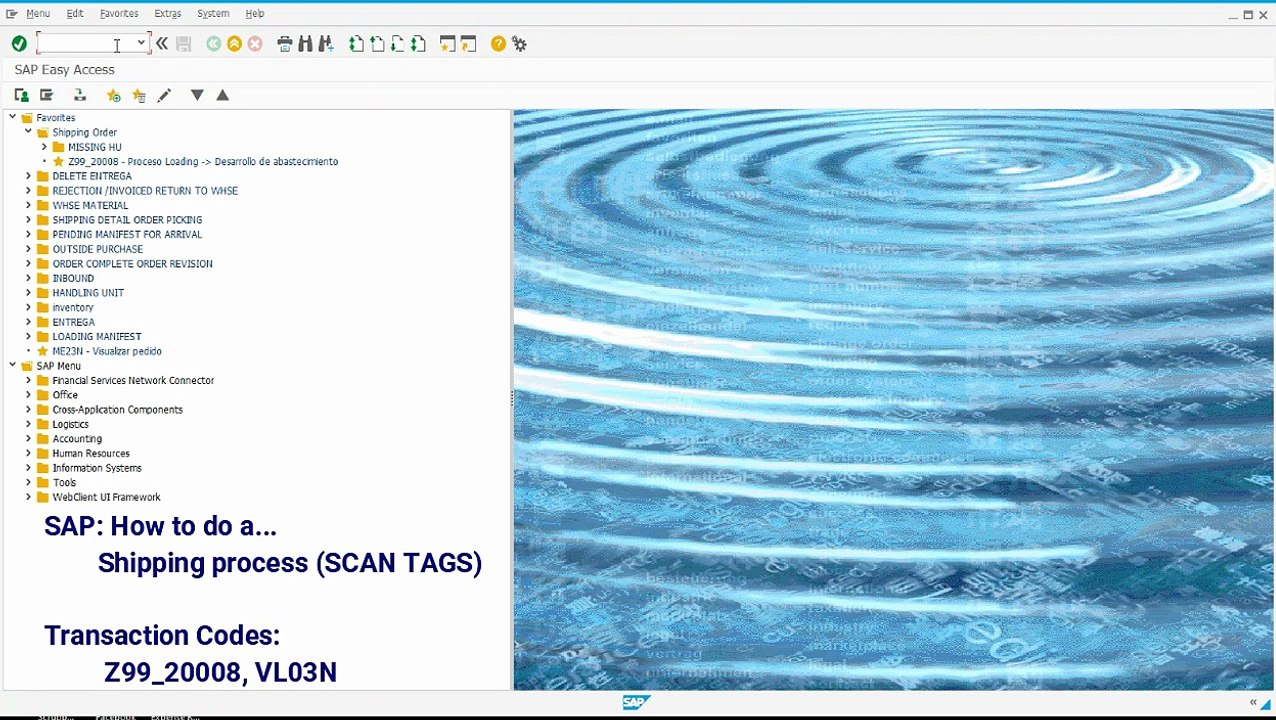 SD Shipping process (SCAN TAGS)