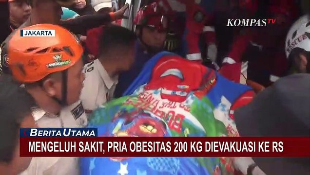 Mengeluh Sakit pada Tangan dan Kaki, Pria Obesitas 200 Kg di Jaktim Dievakuasi ke RS