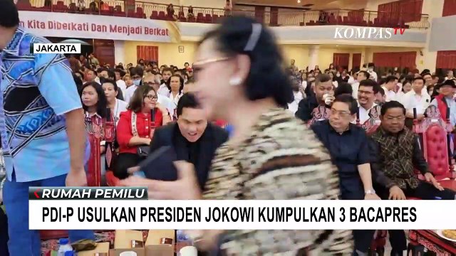 PDI Perjuangan Usulkan Presiden Jokowi Kumpulkan 3 Capres Jelang Pilpres 2024!