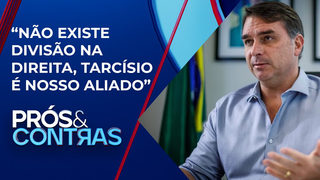 Flávio Bolsonaro minimiza vaias a Tarcísio de Freitas em reunião do PL I PRÓS E CONTRAS