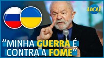 Lula sobre guerra na Ucrânia: 'Minha guerra é aqui'