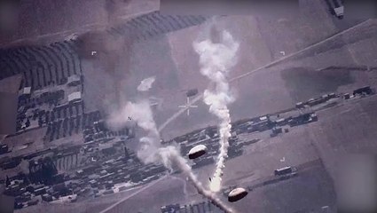 Moment Russian fighter jets harass US drones over Syria