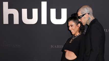 Kourtney Kardashian's Latest Bump Dump Included a Totally See-Through Turtleneck and a Strapless LBD