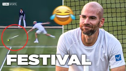  Quand Adrian Mannarino fait le pitre à Wimbledon !
