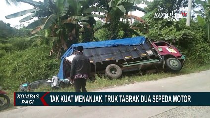 Truk Tabrak 2 Motor Akibat Tak Kuat Menanjak di Tanjakan Tajur Cikulur, Satu Orang Tewas