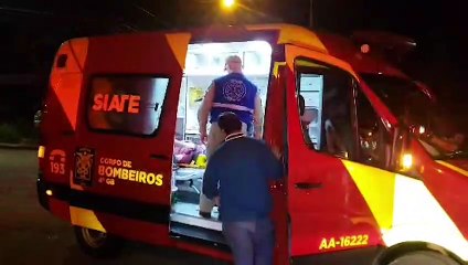 Entregador de alimentos fica ferido em acidente na Rua Presidente Bernardes