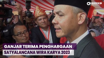 Momen Ganjar Pranowo Terima Penghargaan Satyalancana Wira Karya 2023