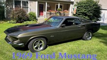 1969 Ford Mustang .Classic muscle cars show. سيارات كلاسيكيه