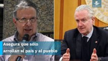 Creel responde a Ebrard: ¡Ubícate Marcelo!, los vamos a correr por ineptos