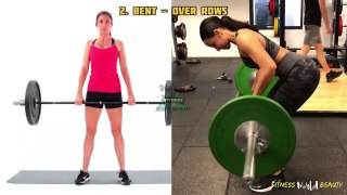 Best 5 Back Workout for Woman At Gym FWB 10M
