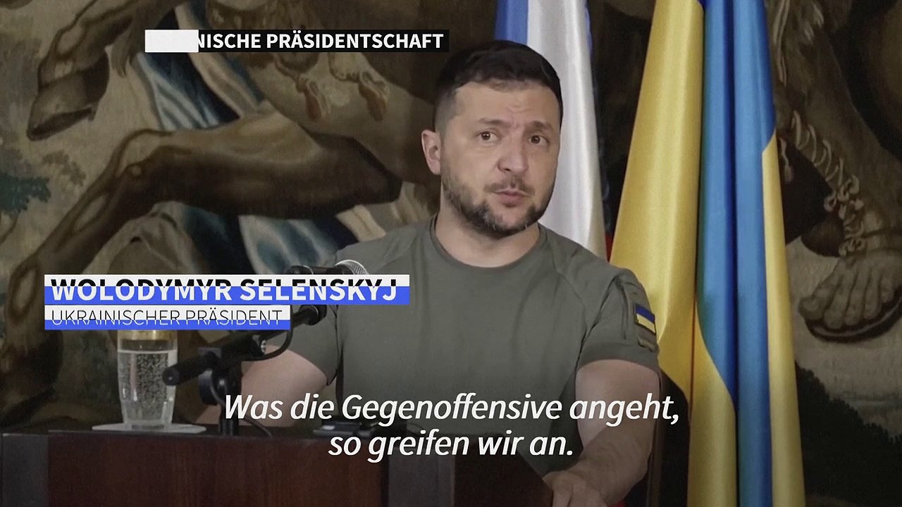 Selenskyj: Gegenoffensive 'nicht schnell, aber wir rücken vor'