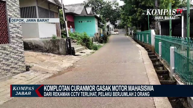 Maling Motor di Depok Terekam Cctv