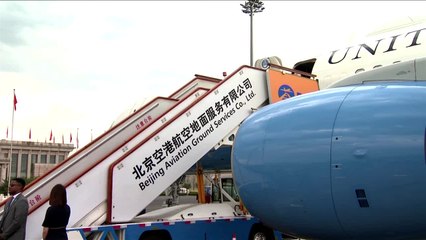 La llegada de la secretaria del Tesoro de EE UU a Pekín