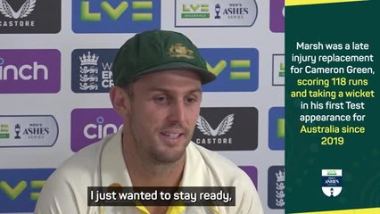 'I'm the first to score 100 on holiday' jokes resurgent Marsh