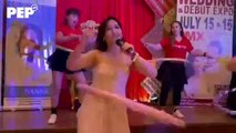 Gladys Reyes singing while HULA-HOOPING! | PEP EXCLUSIVES