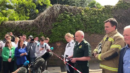 Chief paramedic Dr John Martin, of London Ambulance Service at Wimbledon crash scene