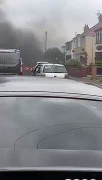 Fire crews tackle car blaze in Cleveleys on Thursday, July 7