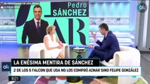 La enésima mentira de Sánchez: 2 de los 5 Falcon que usa no los compró Aznar sino Felipe González