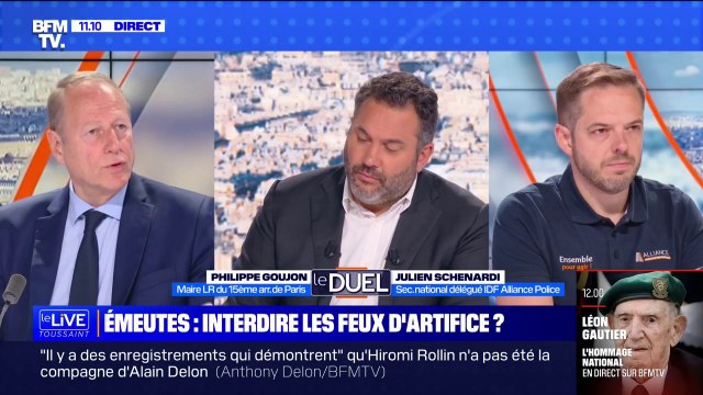 Je pense que ça serait une immense victoire pour les émeutiers, les pillards Phillipe Goujon maire LR du 15e arrondissement de Paris à propos de l'annulation probable de feux d'artifice dans certaines communes