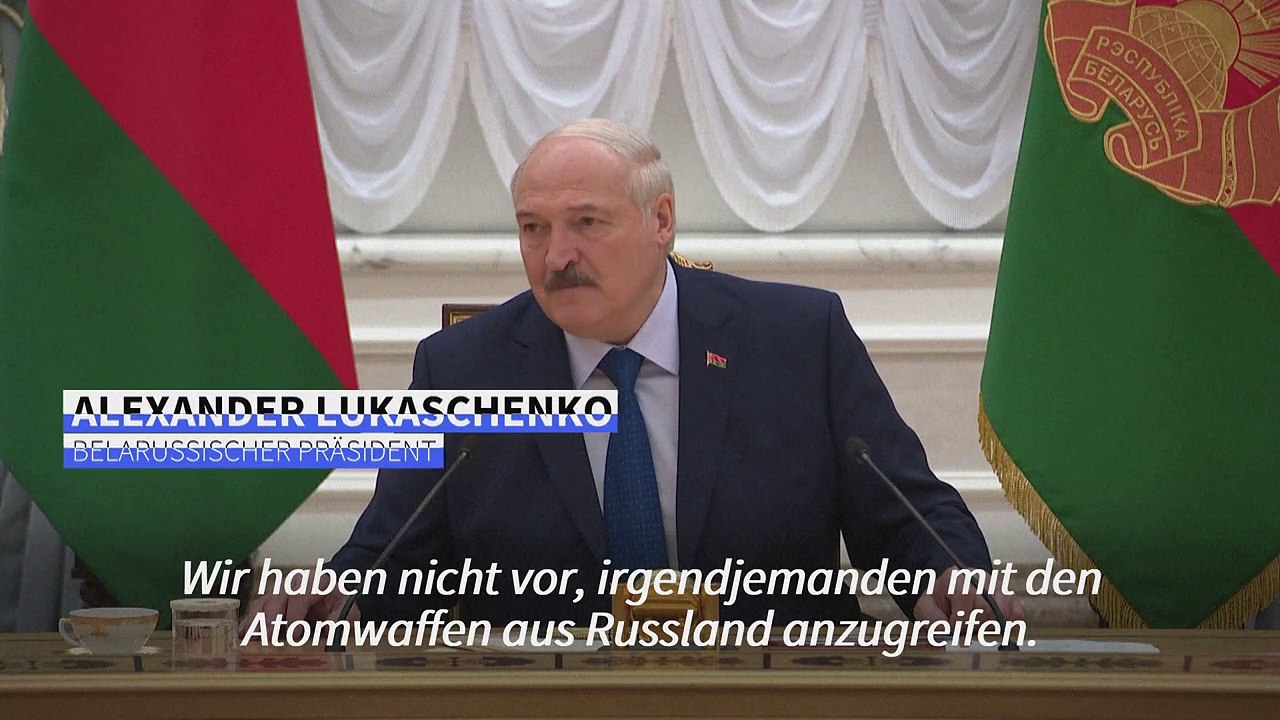 Lukaschenko will mit russischen Atomwaffen 'niemanden angreifen'
