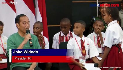 Jokowi Ditanya Siswa Kenapa Ibu Kota Tak Dipindah ke Papua, Begini Responsnya