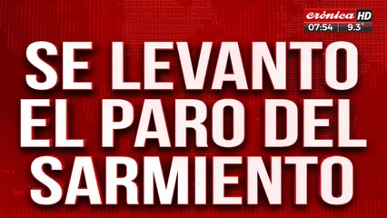 Se levantó el paro del Tren Sarmiento