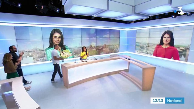 Regardez Émilie Tran Nguyen qui a fait ce midi ses adieux avec beaucoup d'émotion au journal de France 3 après sept ans passés au 12/13