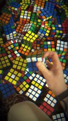 Viral Genius Man Creating Amazing Art With Rubik's Cube
