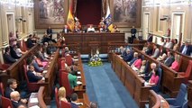 Actuación del cuarteto de cuerda Canart en el Parlamento de Canarias