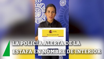 La Policía alerta de la estafa en las notificaciones para las elecciones del 23-J en nombre de Interior