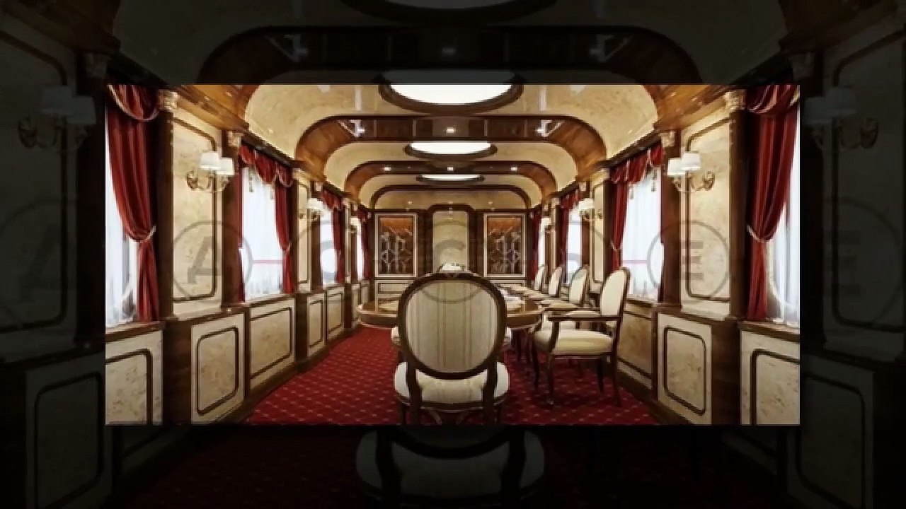 L'intérieur du train blindé de luxe de Poutine révélé