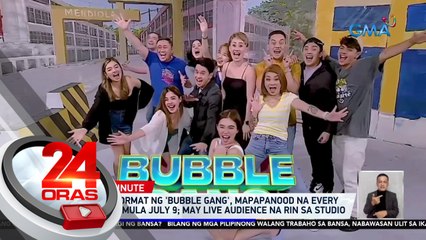 Bagong format ng 'Bubble Gang', mapapanood na every Sunday simula July 9; may live audience na rin sa studio | 24 Oras